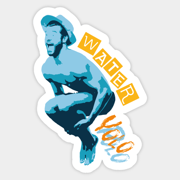 Water Polo Enthusiast Splash Sticker by ArtMichalS